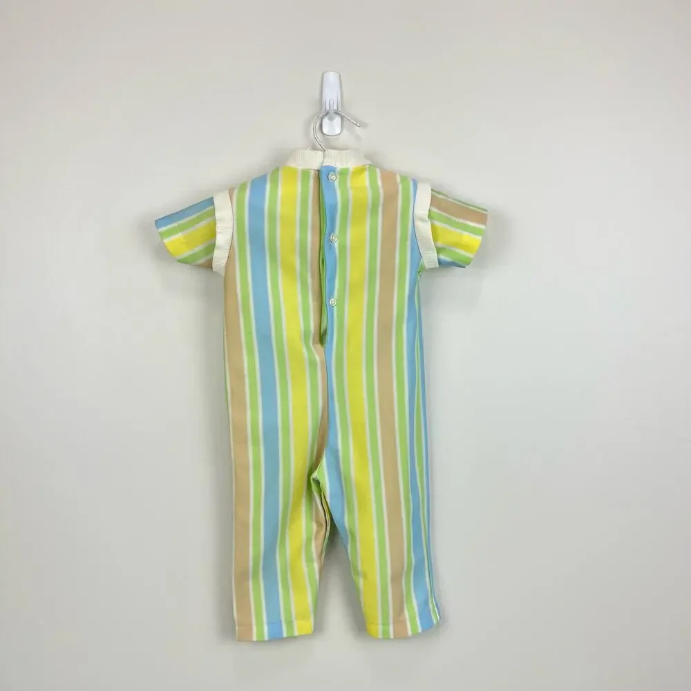 Vintage Tiny Tots Original Striped Giraffe Coverall